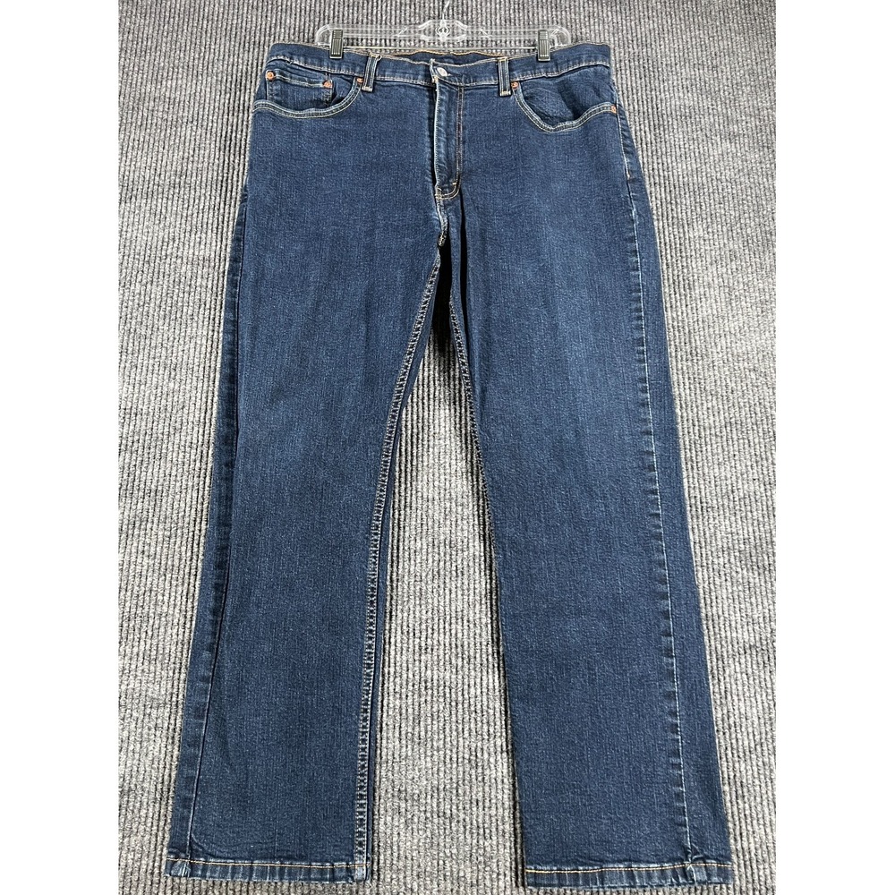Levis 559 Mens Jeans Size 38x32 Dark Blue Denim Casual Comfort Relaxed Straight